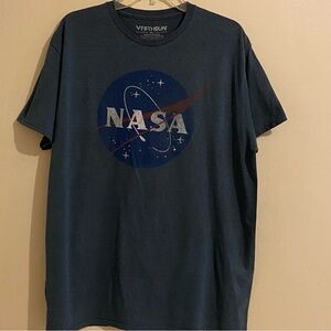FifthSun Shirt Mens Size XL Blue NASA Short Sleeve Graphic Logo